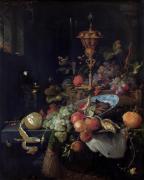 Картина Натюрморт з фруктами і чашею, Абрахам Міньйон