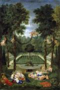 Картина Дубовая роща в садах Версаля, Жан Котель