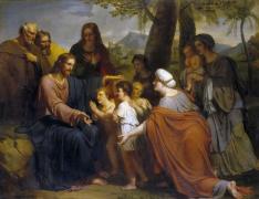 Картина Христос, благословляє дітей, Антуан Ансіо
